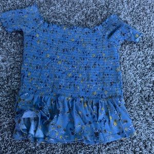 Blue American Eagle off the shoulder size medium